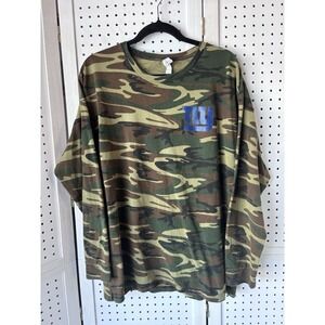 Code Five Long SLV Camoflauge NY Giants Football Tee Shirt Camo Mens XL